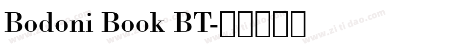 Bodoni Book BT字体转换